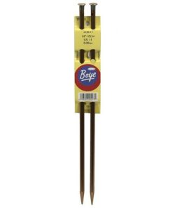 Boye 14 Size 11 Single Point Aluminum Knitting Needle Set