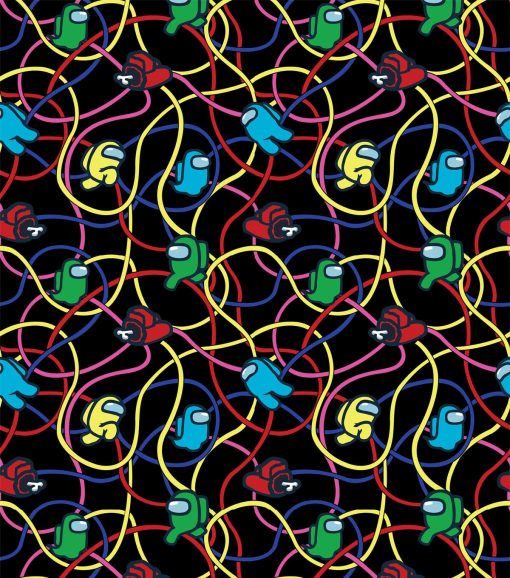 Among Us Emergency Meeting Cotton Fabric - Image 2