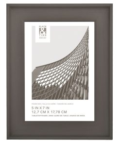 5 x 7 Traditional Black Scoop Tabletop Picture Frame by Place   Time