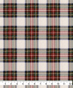 Tan Tartan Plaid Super Snuggle Flannel Fabric