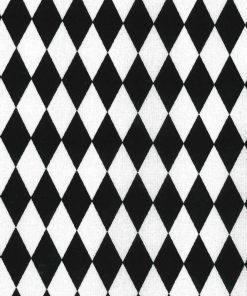 Black   White Diamond Quilt Cotton Fabric by Keepsake Calico