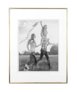 11 x 14 Matted to 8 x 10 Gold Tabletop Picture Frame