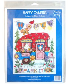 Imaginating 7 x 9 Happy Camper Counted Cross Stitch Kit