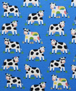 Blue Cool Cows Super Snuggle Flannel Fabric