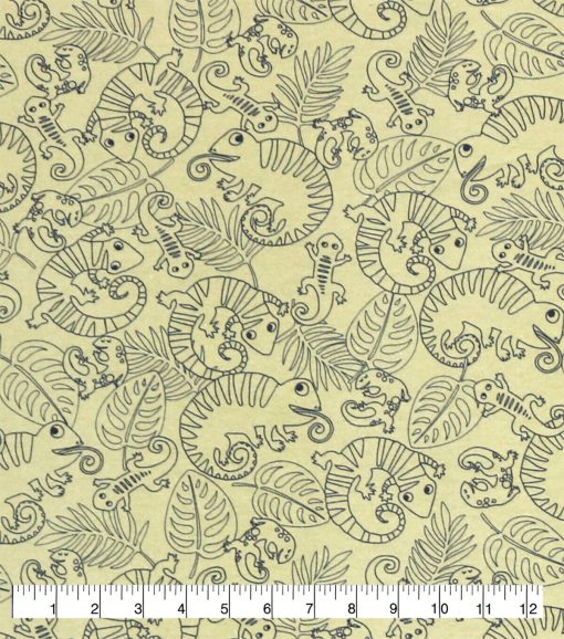 Lizards Super Snuggle Flannel Fabric - Image 2