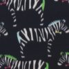 Zebras on Black Blizzard Fleece Fabric