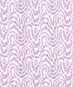 Fabric Traditions Pink Floral Waves Premium Cotton Fabric