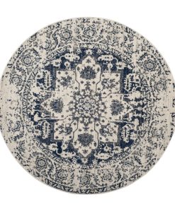 Safavieh Madison 603 Cream / Navy 6 7 X 6 7 Round