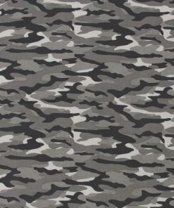 Gray Camouflage Super Snuggle Flannel Fabric