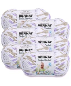 Bernat Baby Blanket 72yds Super Bulky Polyester Yarn 6 Bundle