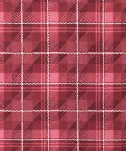 Pink Block Plaid Super Snuggle Flannel Fabric