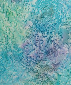 Blue   Green Pastel Tie Dye Batik Cotton Fabric