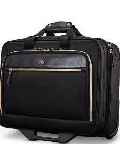 Mobile Solution Wheeled Office Upright Briefcase - Black