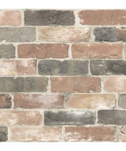 WallPops NuWallpaper Peel and Stick Wallpaper Newport Reclaimed Brick