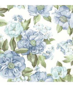 RoomMates Watercolor Floral Bouquet Peel   Stick Wallpaper
