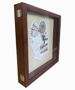 12 x 12 Cherry Front Loading Shadow Box by Place   Time