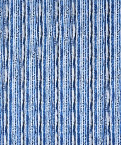 Blue Stripes Quilt Cotton Fabric by Keepsake Calico