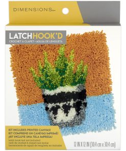 Dimensions Plant Latch Hook Kit 12 x 12
