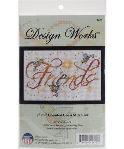 Design Works 7 x 5 Friends Counted Cross Stitch Kit