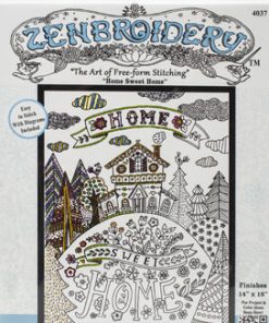 Design Works 14 x 18 Home Sweet Home Stamped Embroidery Kit