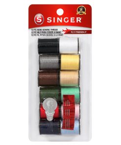 SINGER Polyester Hand Sewing Thread Assorted Colors 12ct