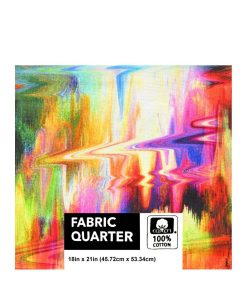 18 x 21 Multicolor Pour Quilt Cotton Fabric Quarter by Keepsake Calico
