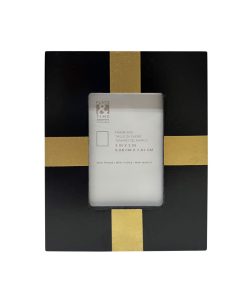 2 x 3 Gold   Black Wood Tabletop Picture Frame by Place   Time
