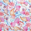 Pink Packed Seashells Novelty Cotton Fabric
