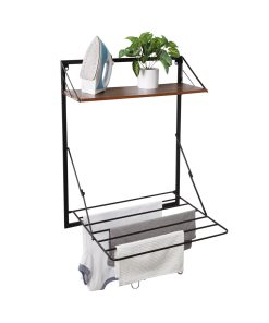 Honey Can Do 24 x 31 Over the Door Foldable Drying Rack With Shelf