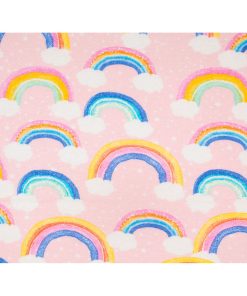 Rainbows Pastel Super Snuggle Flannel Fabric