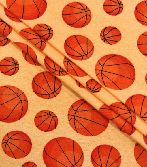 Basketball Super Snuggel Flannel Fabric - Image 2
