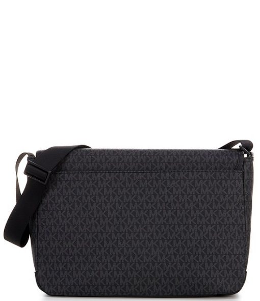 Malone Signature Logo Print Messenger Bag - Image 2