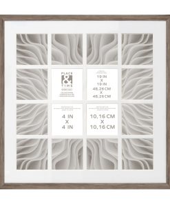 19 x 19 Natural 16 Photo Collage Frame by Place   Time