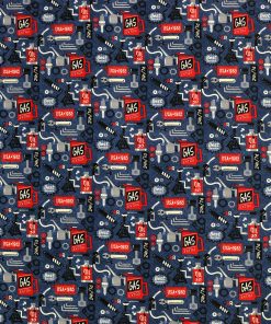 Car Icons Super Snuggle Flannel Fabric