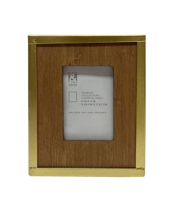 2 x 3 Gold Edged Wood Tabletop Picture Frame by Place   Time