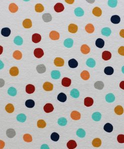 POP! Multi Dot On White Super Snuggle Flannel Fabric