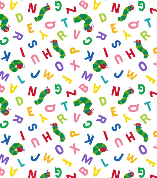 Eric Carle Caterpillar Abc Cotton Fabric - Image 2