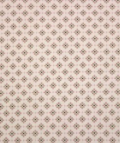 White Floral Geometric Super Snuggle Flannel Fabric