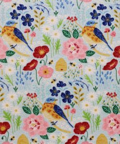 Packed Spring Floral Super Snuggle Flannel Fabric