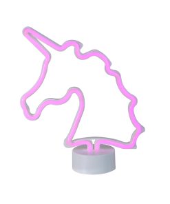 Northlight 11 Battery Operated Neon Style LED Pink Unicorn Table Light