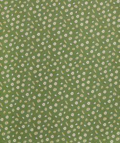 Daisy On Green Super Snuggle Flannel Fabric
