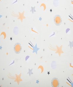 Super Snuggle Tossed Sky Icons Flannel Fabric
