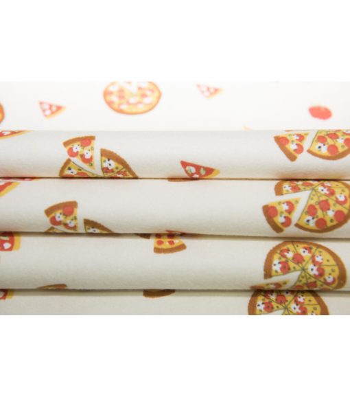 Super Snuggle Pizza Slices Flannel Fabric - Image 4