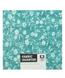 18 x 21 White Floral Cotton Fabric Quarter 1pc by Keepsake Calico