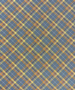 Fall Blue Olaid Bias Super Snuggle Flannel Fabric