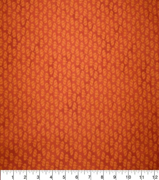 Orange Pumpkins Cotton Fabric - Image 2