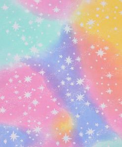 Pastel Tie Dye Novelty Cotton Fabric