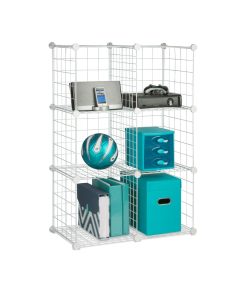 Honey Can Do 45 White 6 Cube Modular Storage Organizer