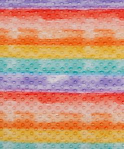 Soft   Minky Rainbow Ombre Dot Fleece Fabric