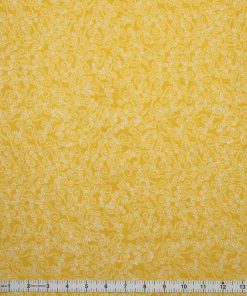 Swirls on Yellow Blender Quilt Cotton Fabric by Keepsake Calico